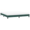 vidaXL Estructura cama sin colch&oacute;n terciopelo verde oscuro 180x210 cm