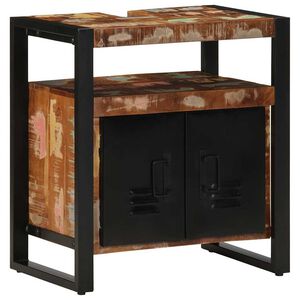 vidaXL Mueble de ba&ntilde;o para lavabo madera maciza reciclada 55x35x60 cm