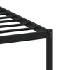 vidaXL Estructura de cama sin colch&oacute;n metal roble ahumado 150x200 cm