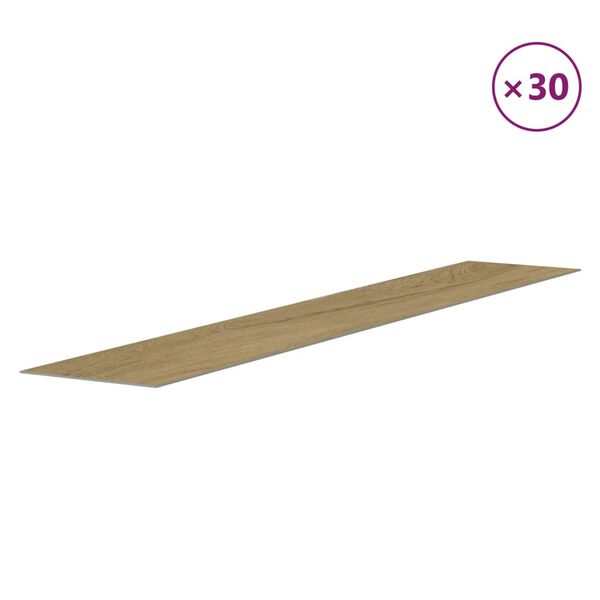 vidaXL Paneles de pared con aspecto de madera PVC marrón 4,12 m²