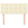 vidaXL Cabecero de cuero sintético color crema 90x5x78/88 cm