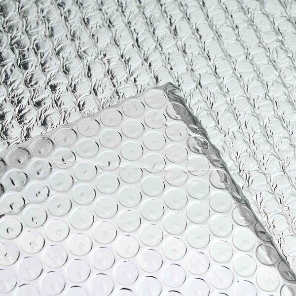 vidaXL Reflector de calor para radiador Plateado 1 x 5 m Aluminio