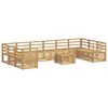 vidaXL Conjunto de sof&aacute;s de exterior 11 uds. Blanco