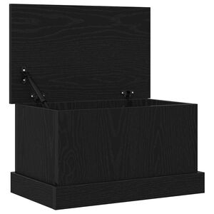 vidaXL Caja de Almacenamiento Roble negro 50 x 30 x 28 cm