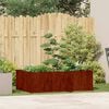 vidaXL Jardinera oxidada 120x80x40 cm acero corten
