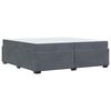 vidaXL Estructura de cama con colch&oacute;n Gris oscuro 200 x 200 cm tela