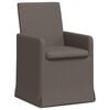 vidaXL Sillas de comedor 2 uds. Lino Gris claro 57 x 67 x 95 cm