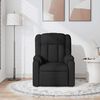 vidaXL Sillón reclinable de masaje de tela negro