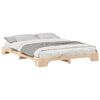 vidaXL Estructura de cama Marrón 160 x 210 cm Madera de pino macizo