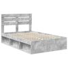 vidaXL Estructura de cama Concreto 120 x 200 cm Madera de pino macizo