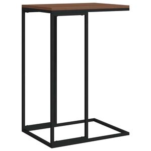 vidaXL Mesa auxiliar de madera de ingenier&iacute;a negro 40x30x59 cm