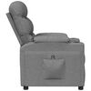 vidaXL Sill&oacute;n reclinable el&eacute;ctrico tela gris claro