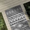 vidaXL Alfombra de exterior PP ARAKIL negro 80x250 cm