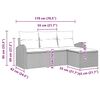 vidaXL Conjunto de sof&aacute; de jard&iacute;n Gris rat&aacute;n sint&eacute;tico