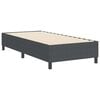 vidaXL Cama de plataforma Gris oscuro 100 x 200 cm tela