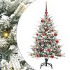 vidaXL &Aacute;rbol de Navidad Artificial Pre-iluminado con Juego de Bolas
