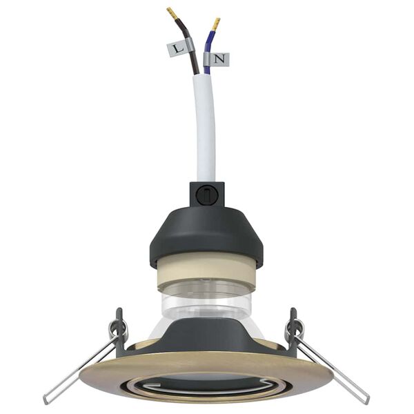 vidaXL Foco 12 pcs Lat&oacute;n 9 x 9 x 2.5 cm Metal