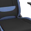 vidaXL Silla gaming tela negro y azul