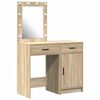 vidaXL Mesa de tocador 2 uds. Marr&oacute;n 50 x 41 x 135 cm