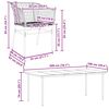 vidaXL Juego de comedor de jard&iacute;n 7 pzas rat&aacute;n PE marr&oacute;n