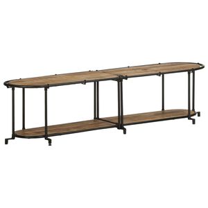 vidaXL Mueble de TV madera maciza de mango rugosa 160x42x40 cm