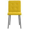 vidaXL Sillas de comedor 4 unidades terciopelo amarillo