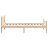 vidaXL Estructura de cama individual peque&ntilde;a sin colch&oacute;n madera maciza