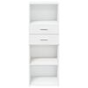 vidaXL Aparador alto madera de ingeniería blanco 45x42,5x124 cm