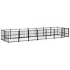 vidaXL Perrera de exterior de acero 13,14 m&sup2;