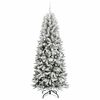 vidaXL &Aacute;rbol de Navidad artificial 210 cm PVC y Pl&aacute;stico y Acero y PE