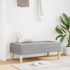 vidaXL Banco con coj&iacute;n Gris Nube 113 x 57 x 39 cm tela