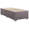 vidaXL Cama box spring con colch&oacute;n cuero sint&eacute;tico gris 100x200 cm