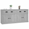 vidaXL Aparadores 2 piezas madera contrachapada gris Sonoma