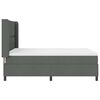 vidaXL Cama tipo Box Spring con colch&oacute;n Gris oscuro 200 x 140 cm tela