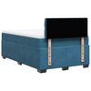 vidaXL Cama box spring con colch&oacute;n terciopelo azul 120x200 cm
