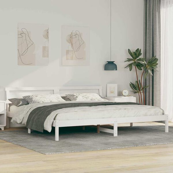 vidaXL Estructura de cama 180 x 200 cm Madera de pino macizo
