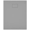 vidaXL Plato de ducha SMC gris 100x80 cm