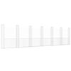 vidaXL Cesta de gaviones forma de U 2 postes de hierro 740x20x200 cm