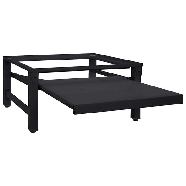vidaXL Pedestal para Lavadora Negro 62 x 60,5 x 32,5 cm Acero