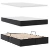 vidaXL Cama con almacenamiento Negro 120 x 200 cm Cuero sint&eacute;tico