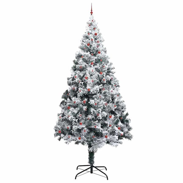 vidaXL Árbol de Navidad Artificial Preiluminado con Juego de Bolas