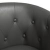 vidaXL Sillón cuero sintético gris