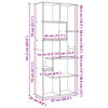 vidaXL Librer&iacute;a divisora madera ingenier&iacute;a envejecida 67x25x161,5 cm