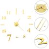 vidaXL Reloj 3D de pared con dise&ntilde;o moderno 100 cm XXL dorado
