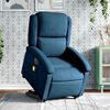 vidaXL Sillón reclinable de masaje eléctrico elevable terciopelo azul