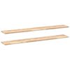 vidaXL Estantes flotantes 2 uds madera acacia sin tratar 120x20x2 cm