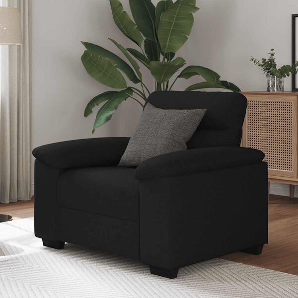 vidaXL Sill&oacute;n de tela negro 60 cm