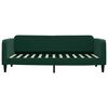 vidaXL Sof&aacute; cama con colch&oacute;n terciopelo verde oscuro 90x200 cm
