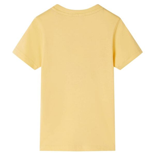 Camiseta infantil de manga corta amarillo 116