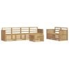 vidaXL Conjunto de sof&aacute;s de exterior 7 pcs Blanco